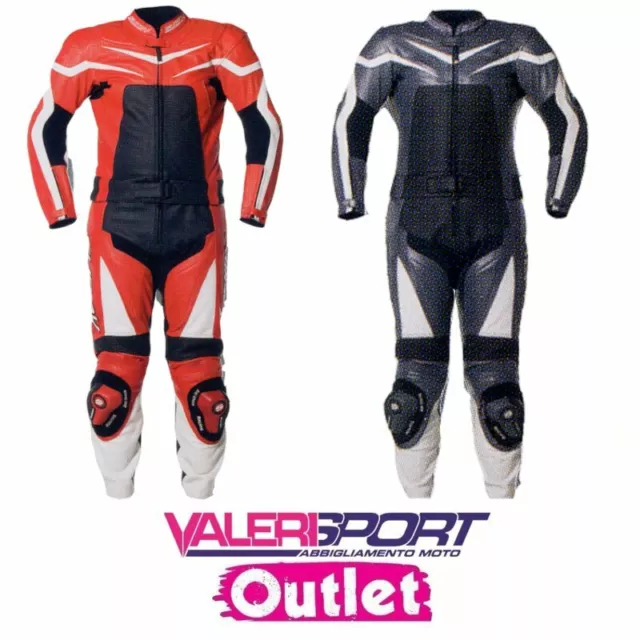Suomy Tuta Leather Suit Lanzo 2Pc Size 46 Motogp Sbk Racing Touring Outlet