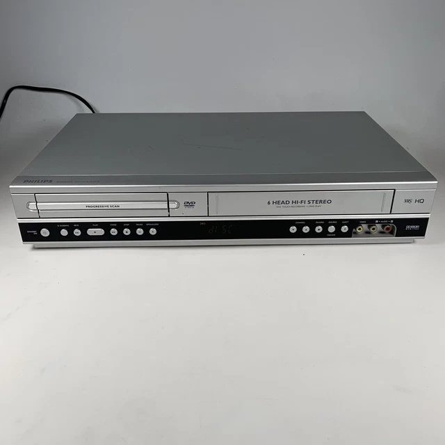 PHILIPS DVD / VHS Video Combo Player DVP3055V Silver. Tested Working £