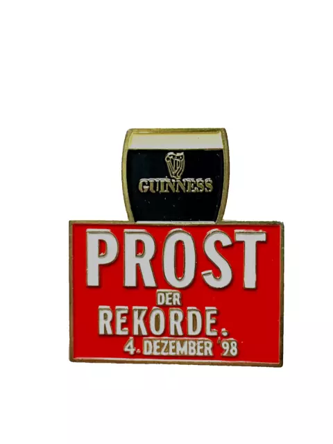 Guinness Bier Pin PROST DER REKORDE 04. Dezember 1998