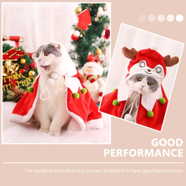 1 Satz Weihnachtsart Haustier Kostüm Pet Hund Cosplay Kleidung Schöne Hund 2
