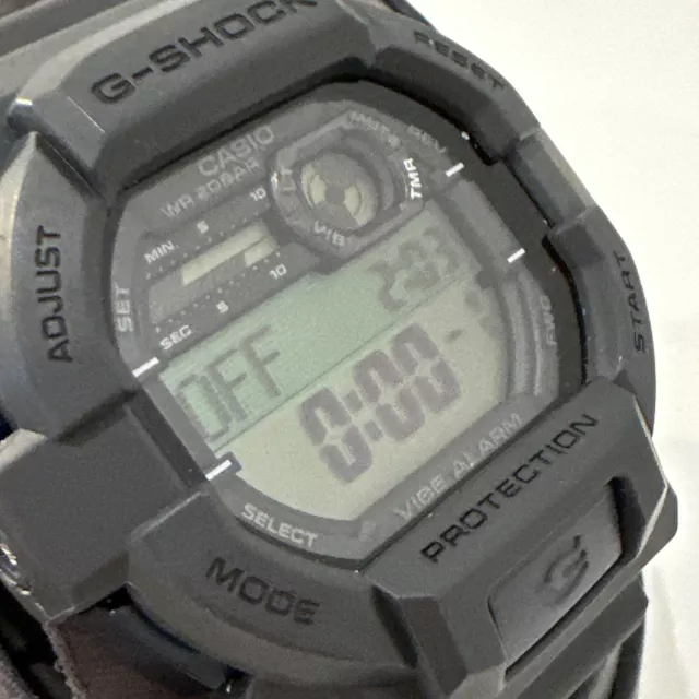 Casio G-Shock Men's Quartz Digital Grey Resin Sport 53.5mm Watch GD350-8