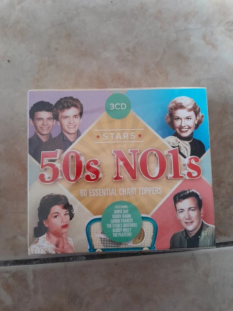 50S NO. 1S 60 Essential 1950s Chart Toppers by Various Artists 3 CDs