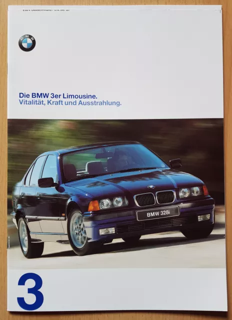 Prospekt BMW 3 er Limousine  -  E36  -  Ausgabe 2/97