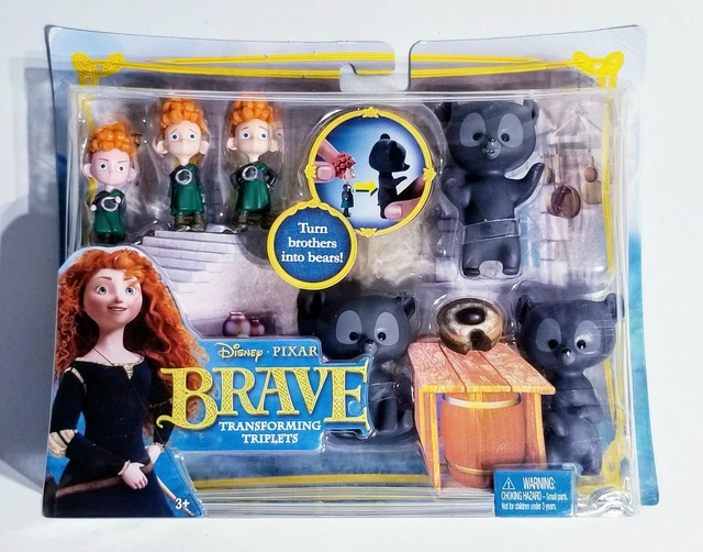 DISNEY PIXAR BRAVE Transforming Triplets Playset V1813 Mattel 2011 ...