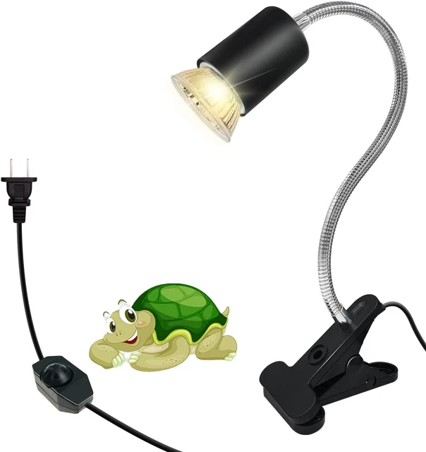 Pet Heating Light Lamp,Turtle Tank Light for Rreptiles,Flexible Clamp Lamp,Stand