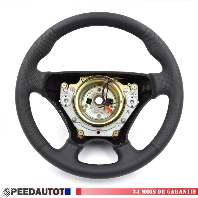 Volant Gainé Cuir Pour Volvo S80 Et V70 II - Couleur Gris Beige, Remis à Neuf