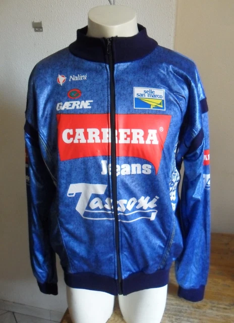 Maillot Cycliste Vintage Nalini - Carrera Tassoni Team 1995 - Taille 7/XL - Homme