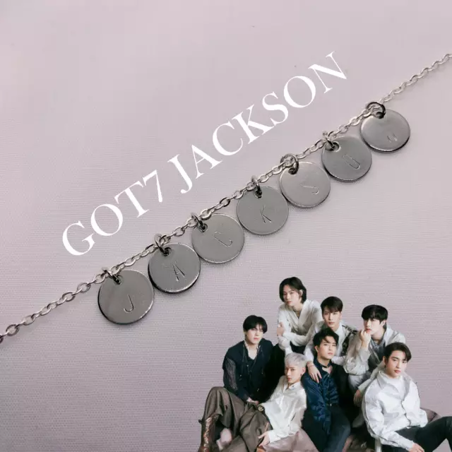 GOT7 Kpop Silver Necklace Bracelet 10mm Pendant | Mark Jay B Jackson Jinyoung