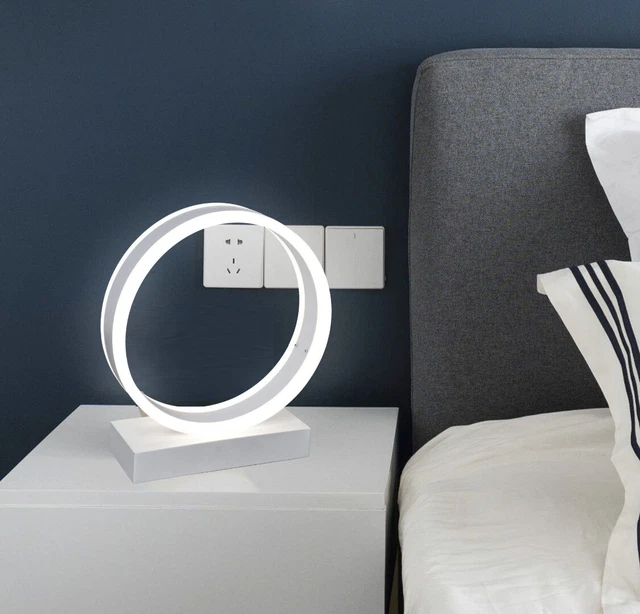 Lampada da Scrivania Comodino Notturna alta Illuminazione a Led Design Moderno