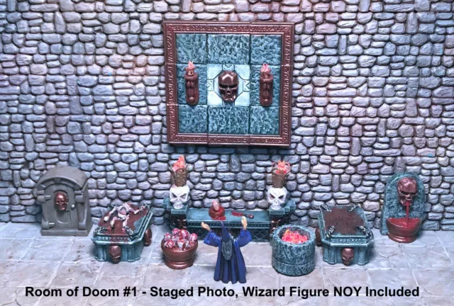 HAND PAINTED ROOM OF DOOM #1- Works with Dwarven Forge & DnD D&D