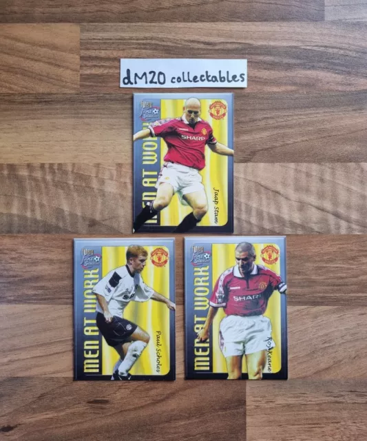 Futera Fans Selection 2000 Manchester United Football Trading Cards Men At Work