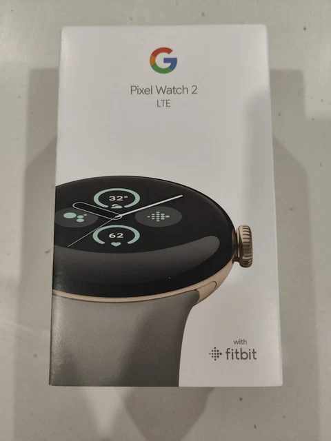 GOOGLE PIXEL WATCH LTE 4G Cellular Unlocked. Champagne Gold With Hazel  band $270.00 PicClick AU