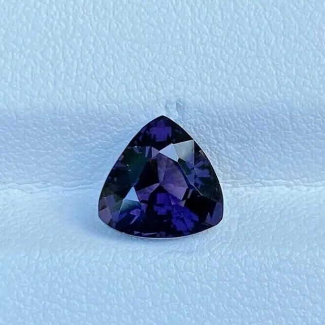 Natural Unheated Violet Spinel 2.56 Cts Trillion Cut Madagascar Loose Gemstone