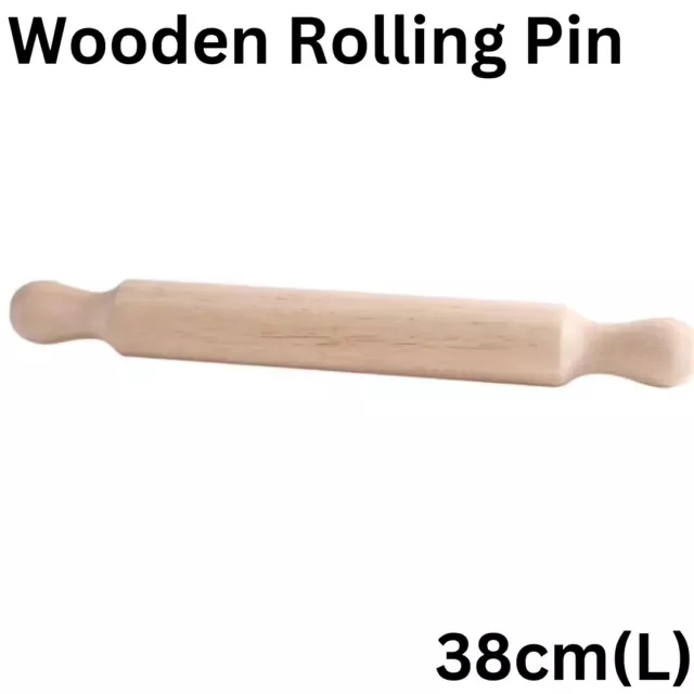 Wooden Rolling Pin Biscuit Cooking Cake Dough Roller Baking Kitchen Decorating