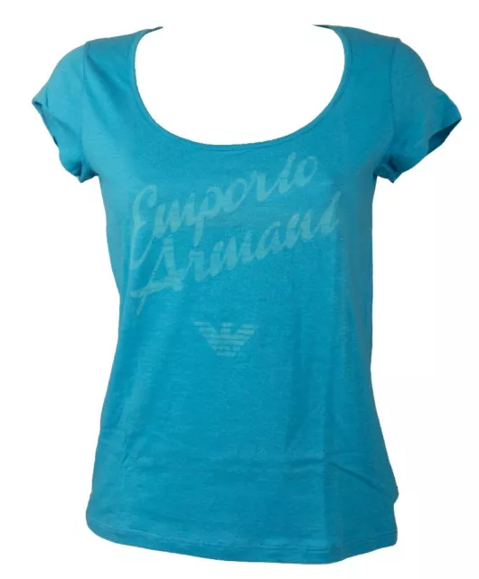 SG T-shirt donna EMPORIO ARMANI manica corta girocollo profondo maglietta cotone