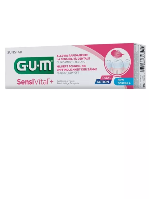 GUM SensiVital+  Zahngel 75 ml empfindliche Zähne Kälteempfindlichkeit