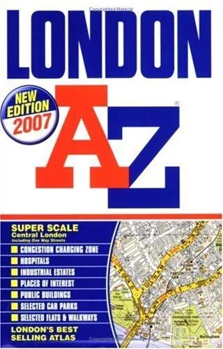 London Street Atlas by Geographers' A-Z Map Company Paperback Book The Cheap