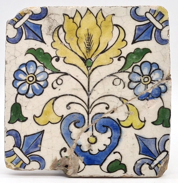 Middle Eastern Persian Islamic Iznik Style Tile