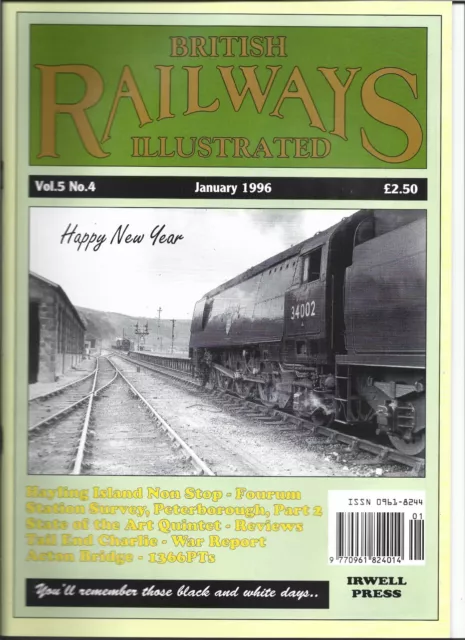 BRITISH RAILWAYS ILLUSTRATED MAGAZINE- VOL. 5 No. 4 - JANUARY 1996
