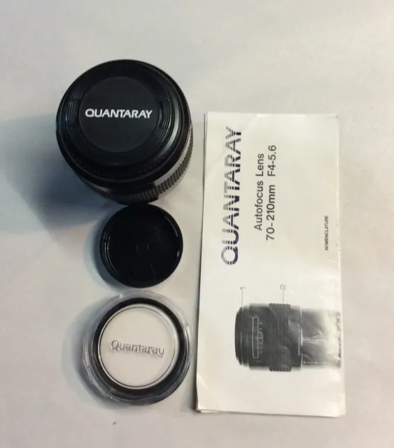 Quantaray 70-210mm  f/4-5.6 Auto Focus Zoom Lens Multi Coated. Made In Japan