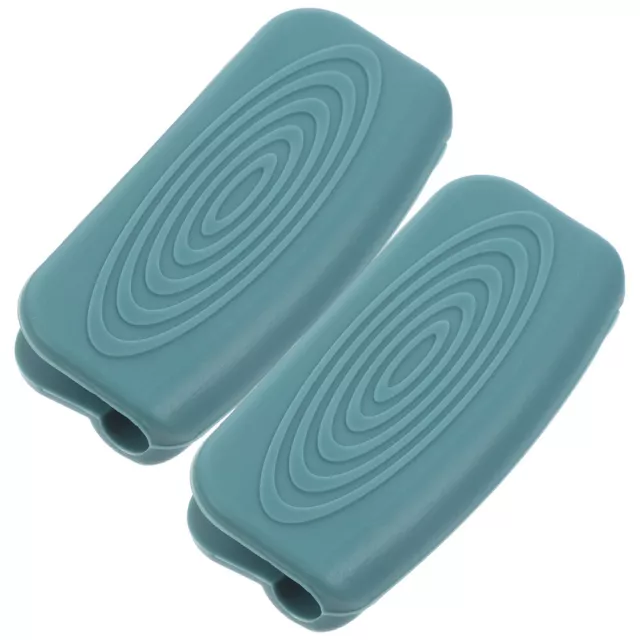 2 piezas guantes de cocina asas de silicona soporte de tapa de olla guantes de horno agarre