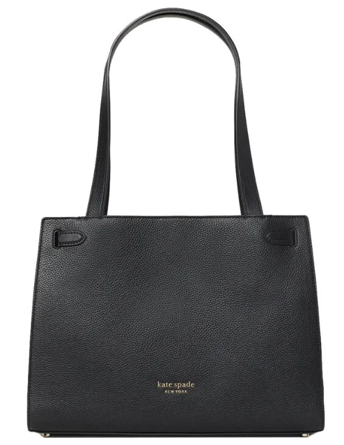 Kate Spade Lane Large Pebbled Leather Satchel Shoulder Tote Black NWOT Satchel 