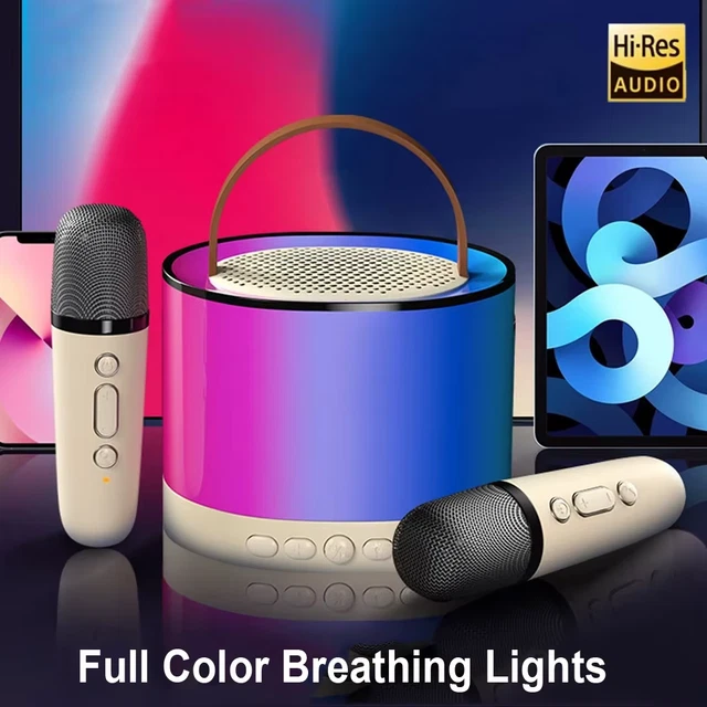 K52 WIRELESS BLUETOOTH Speaker Karaoke Machine With 2 Microphone ...