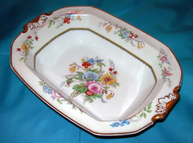 Antique T&V Limoges La Cloche Open Vegetable Dish France White Porcelain Floral