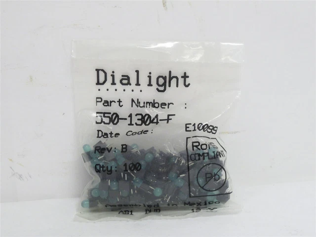 232564 New-No Box; Dialight 550-1304-F Bag-100 LED Circuit Board Indicator