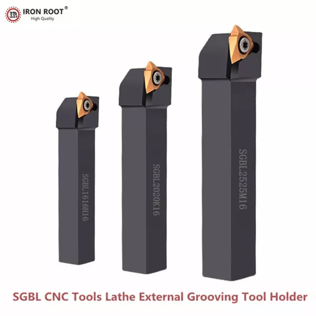 1P SGBR2525M16 + SGBL2525M16 CNC Metal Lathe Shallow Grooving Tool Holder TGF32R 2