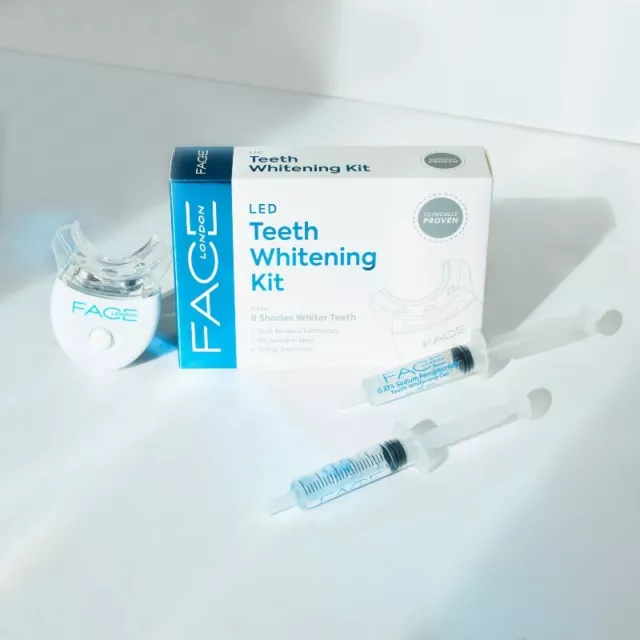 Face London Teeth Whitening Kit - Tooth Bleaching Kit - LED Teeth Whitening Kit