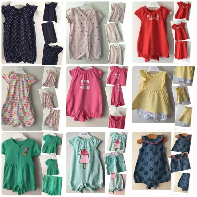Baby Mädchen Multilisting Sommer Strampler Shorts Outfits Sets 0-3 Monate nächste TU