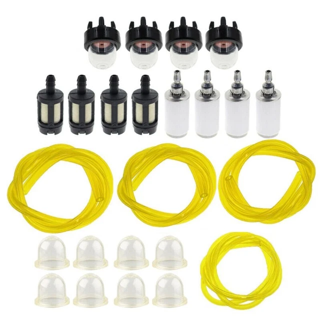 Kit Tuyau à Essence Pour Moto Et Petits Moteurs - 1 M De Tuyau, 3 Filtres, Vanne Marche/arrêt Et Colliers - Compatible 3 à 6 Mm