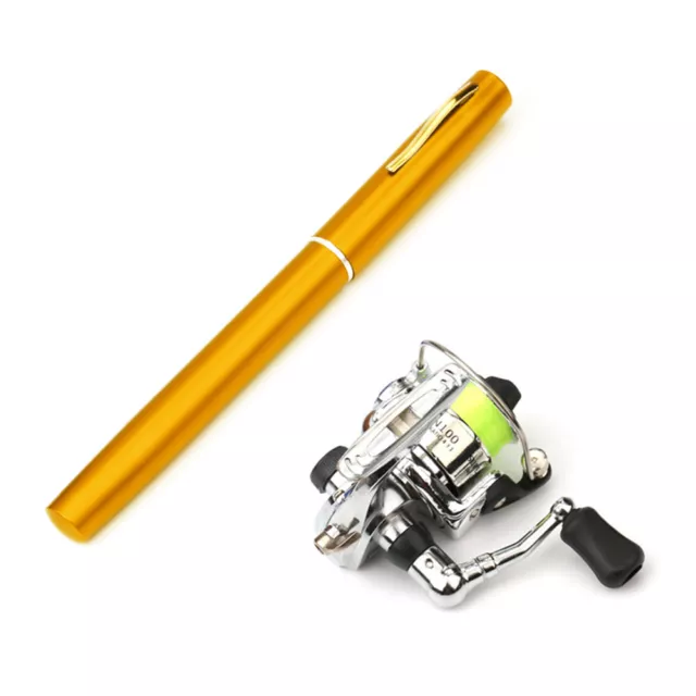 1M / 1.4M Pocket Collapsible Fishing Rod Reel Combo  Pen Fishing  V1M1
