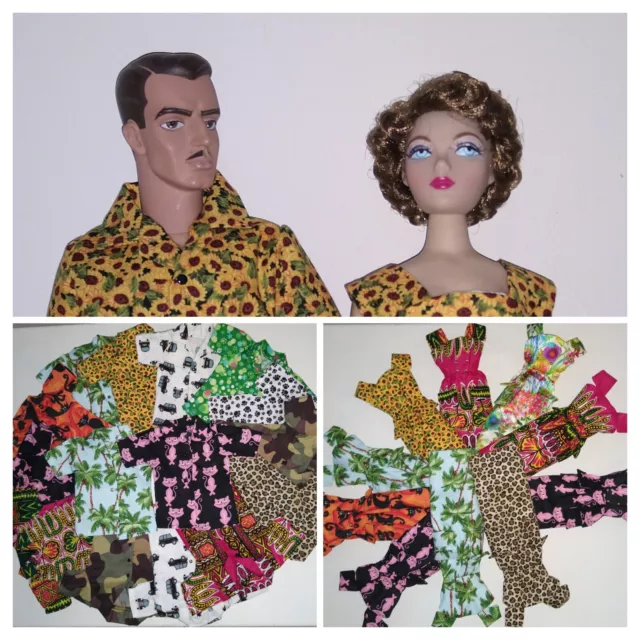 Handmade Shirts to fit Trent / Matt O'Neill dolls and Dresses to fit Gene dolls