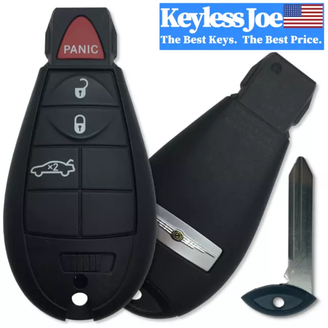 Chrysler 4 button Trunk COMPLETE fob Fobik Smart Key OEM remote 300 300C