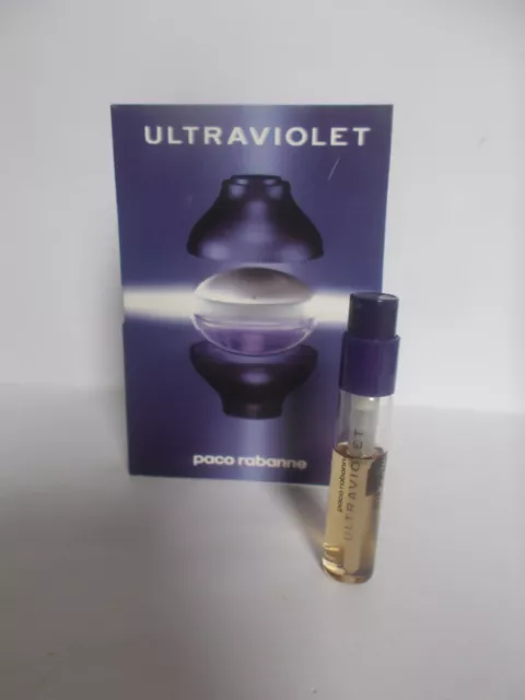 Echantillon tube RABANNE Ultraviolet Eau de Parfum 2ml pour collection