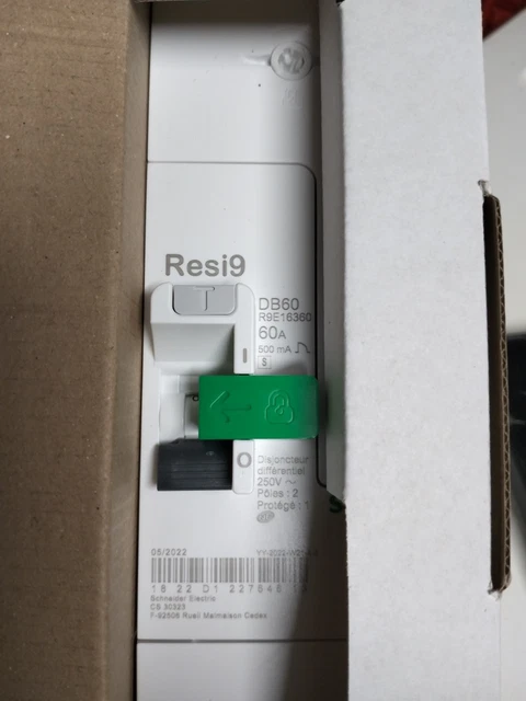 Schneider R9E10360 60A 500mA Disjoncteur branchement | Achetez sur