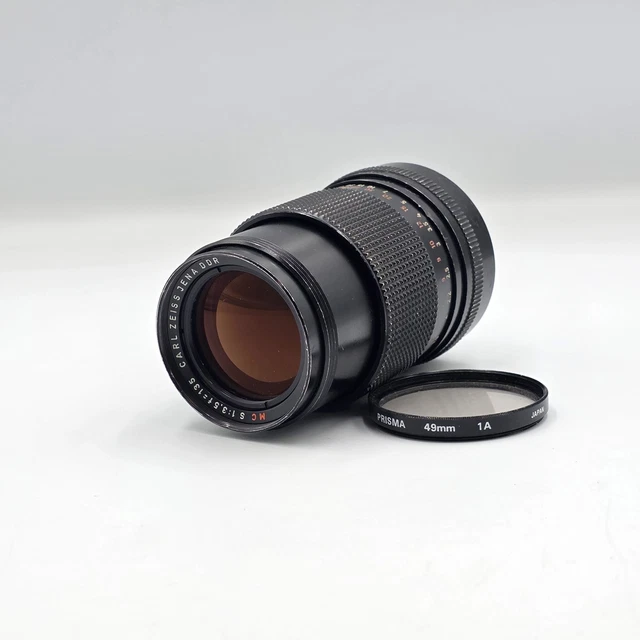 VINTAGE CARL ZEISS Jena DDR 135mm MC M42 Mount Lens *Very