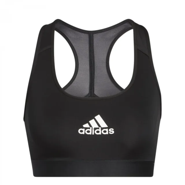 Sports Bra Adidas Powerreact Black (Size: M) Clothing NEW