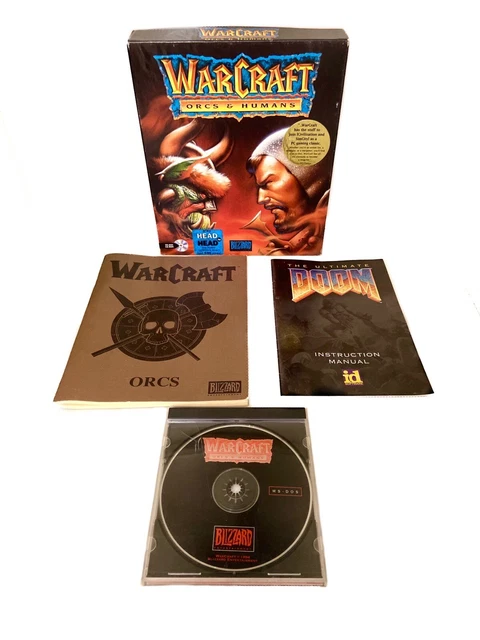 Ms Dos Roms Pack WARCRAFT ORCS & Humans MS-DOS CD-ROM BIG BOX Jeu PC 1994 EUR 143,09 ...