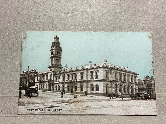 AUSTRALIA BALLARAT VICTORIA POST OFFICE c1910 POSTCARD 8/2 $10.14 ...