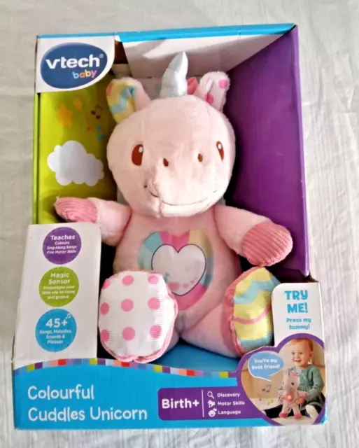 Vtech colourful cuddles unicorn