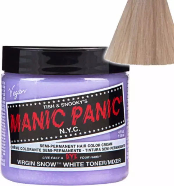 MANIC PANIC  Virgin Snow  HAIR DYE  118 ML