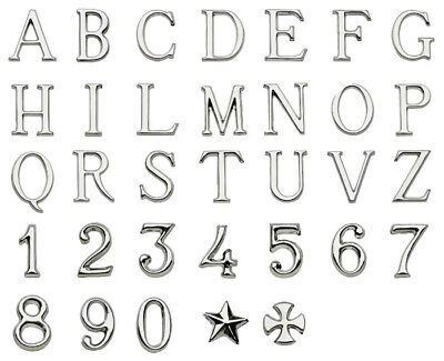 Lettere e numeri in acciaio per lapidi o numeri civici - Romano Largo
