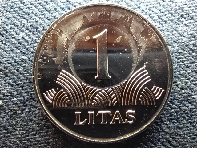 Lithuania Republic 1 Litai Coin 2008 UNC