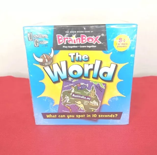 Brain Box University Games The World New Sealed Family Game Night Educational
