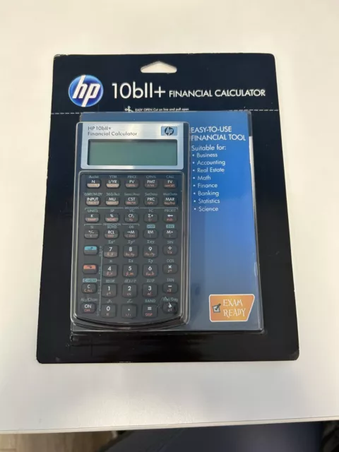 NEW- HP 10bII+ Financial Calculator (NW239AA#ABA)- FREE SHIP