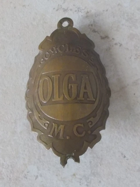 Stemma Fregio Cycles RHONSON Francia Bici Bicicletta d'Epoca Head Badge