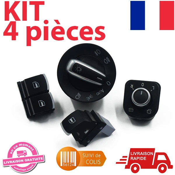 Set Volkswagen Bouton Commutateur Eos GOLF MK5 MK6 R32 PASSAT B6 POLO 6R